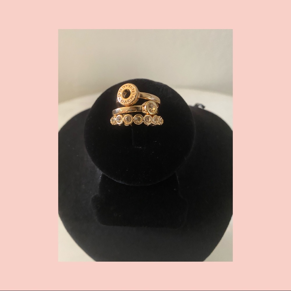 Coach- Rose Gold Stacking Rings Size 8 NEW
